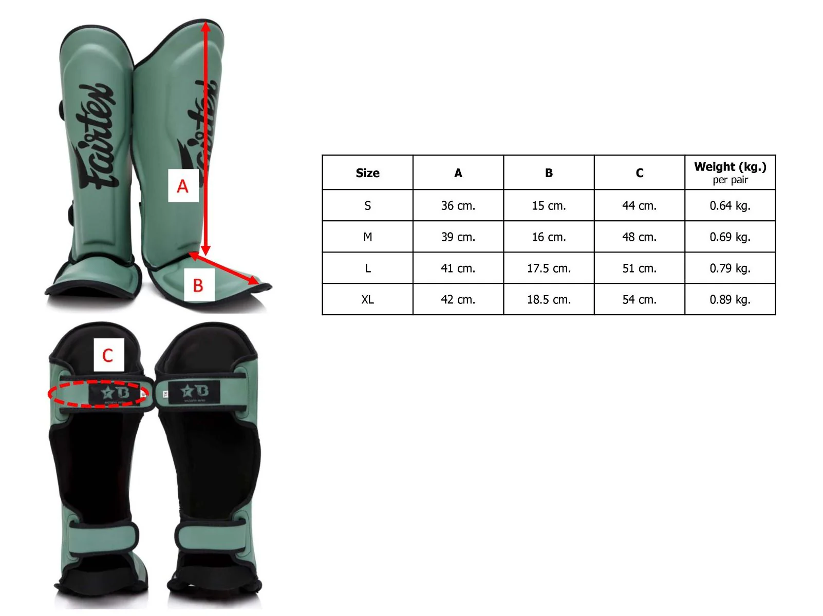 Fairtex Scheenbeschermers Booster FXB-SG BK - Image 4