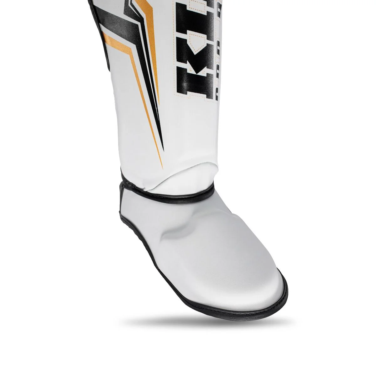 King Pro Boxing Scheenbeschermer SGL Thor Wit - Image 3