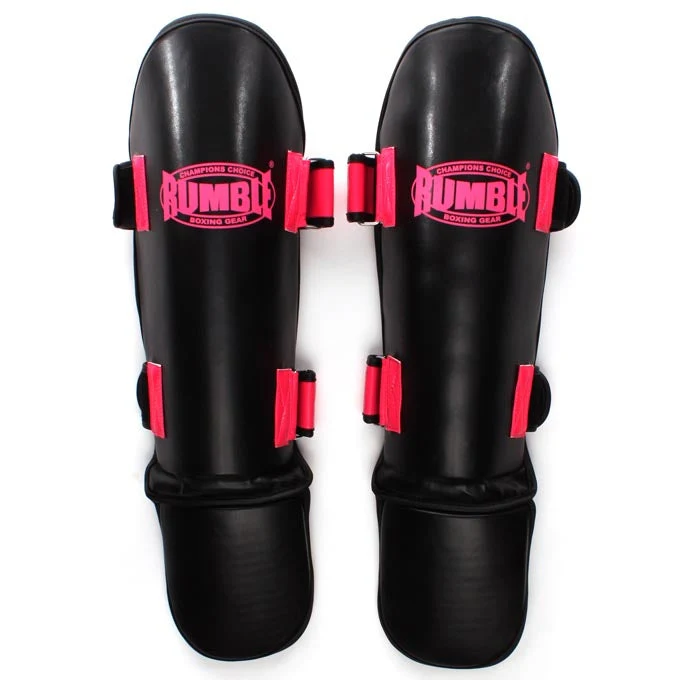Rumble Scheenbeschermers Ready PU zwart-roze 2.0 - Image 2