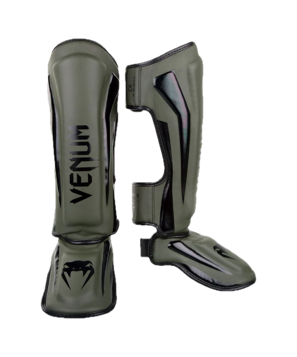 Venum Scheenbeschermers Elite Khaki/Zwart
