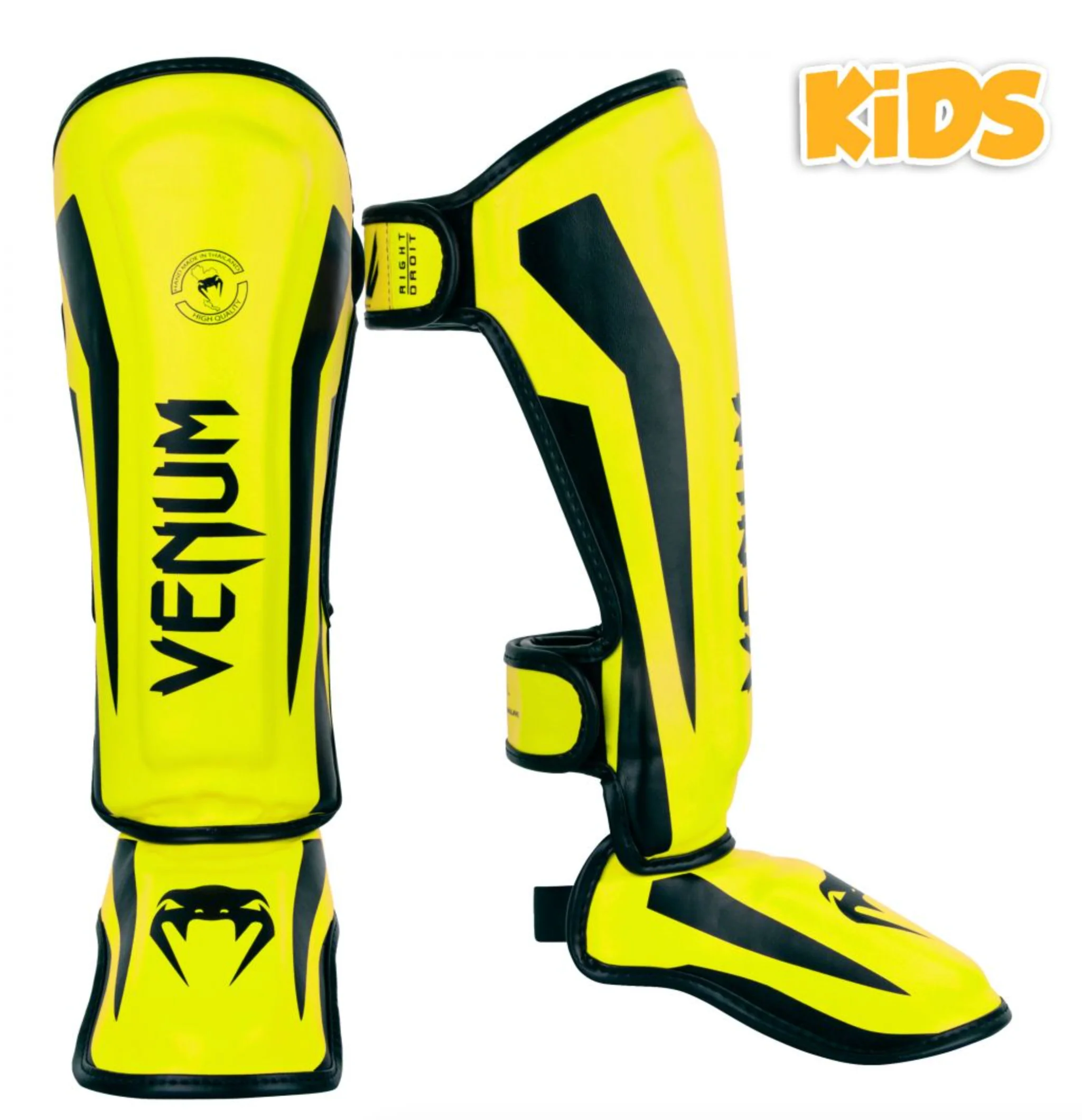 Venum Scheenbeschermers Elite Kids Neon Geel