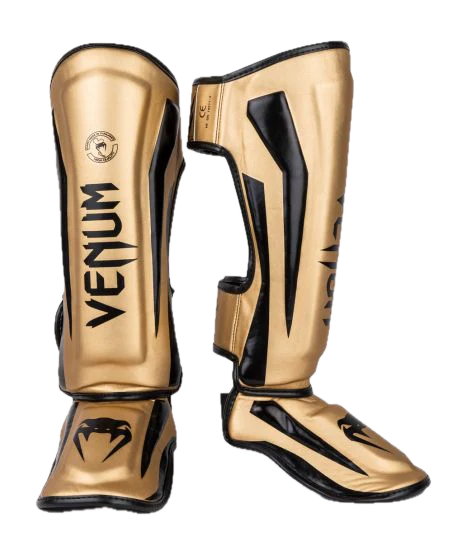 Venum Scheenbeschermers Elite Goud/Zwart