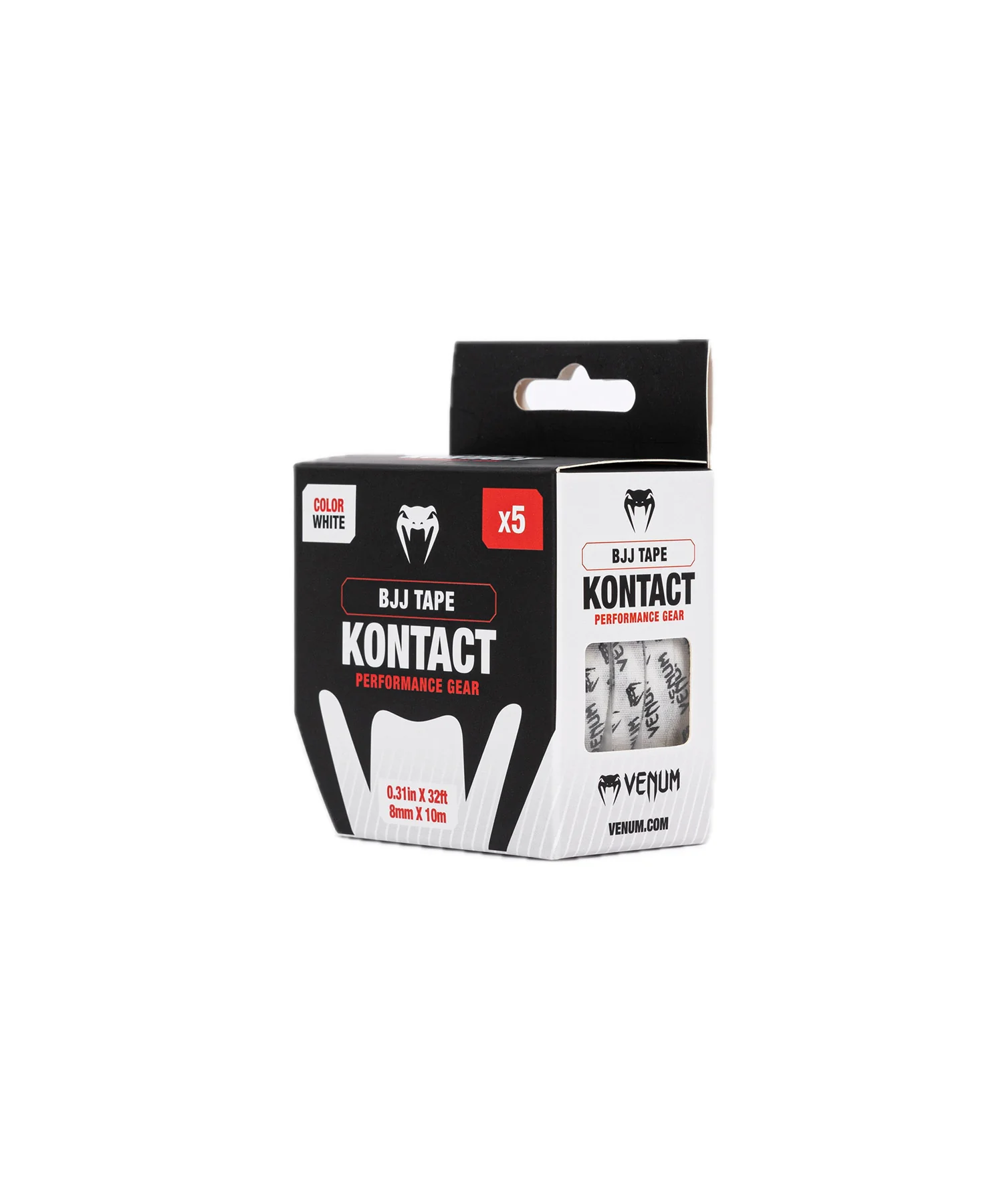 Sporttape Venum Kontact BJJ Finger Tape Wit/Zwart - Image 3