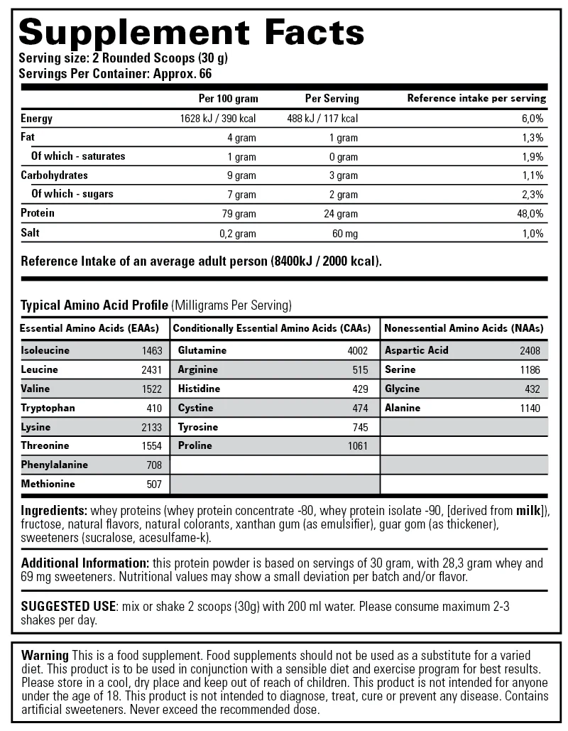 Stacker2 Europe 100% Whey 908 gram Choco - Image 2