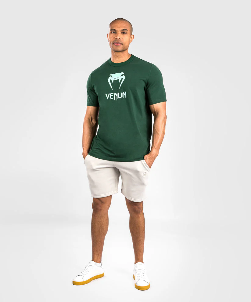 Venum T-shirt Classic Donkergroen/Turquoise - Image 3