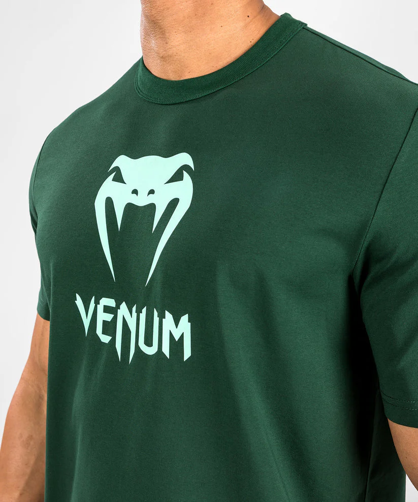 Venum T-shirt Classic Donkergroen/Turquoise - Image 4