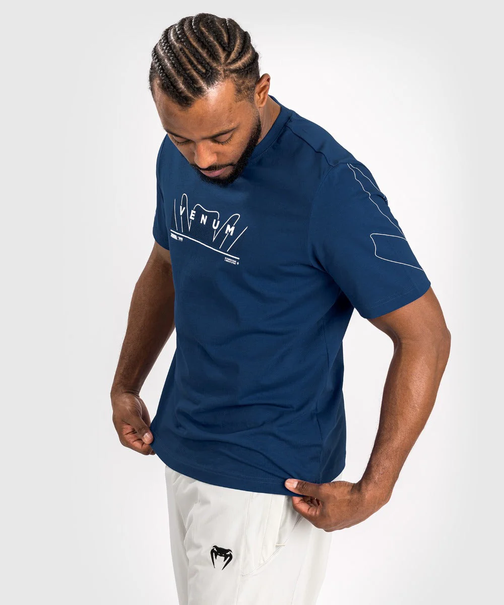 Venum T-Shirt Snake Print Blue Navy - Image 2