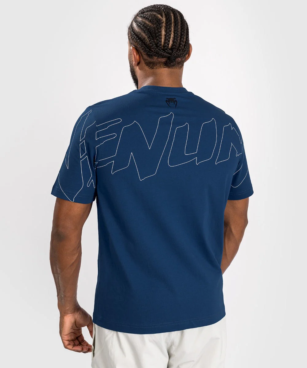 Venum T-Shirt Snake Print Blue Navy - Image 3