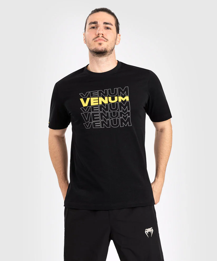 Venum T-Shirt Vertigo Zwart/Geel - Image 4