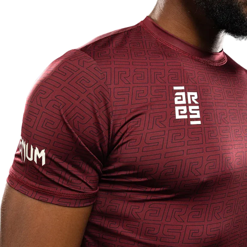 Venum X Ares T-shirt Burgundy - Image 2