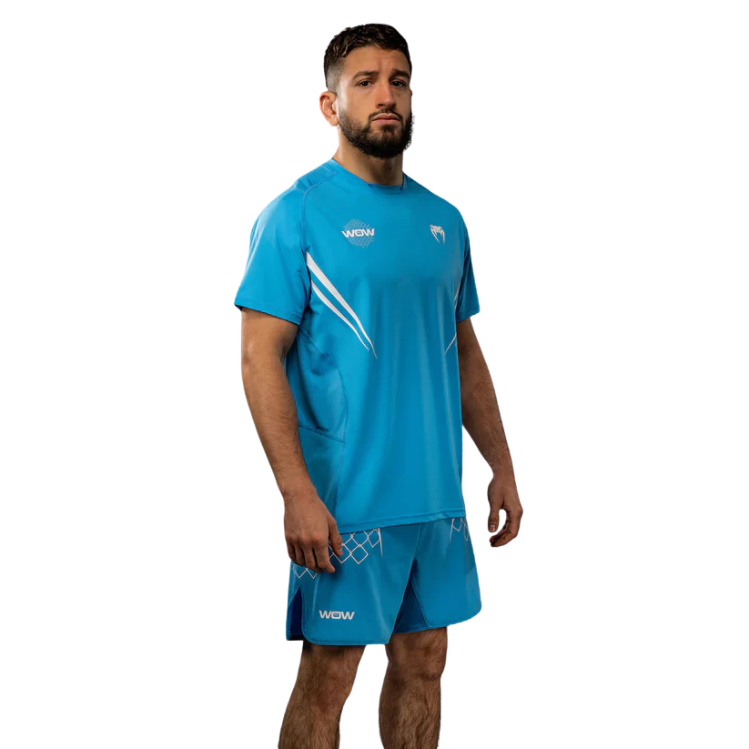 Venum X WOW FC Dry-Tech T-shirt Oceaan Blauw - Image 2