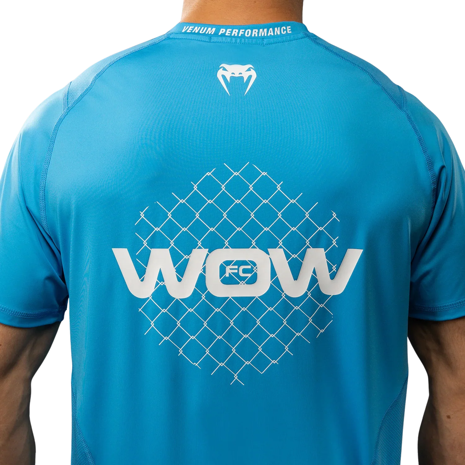 Venum X WOW FC Dry-Tech T-shirt Oceaan Blauw - Image 3