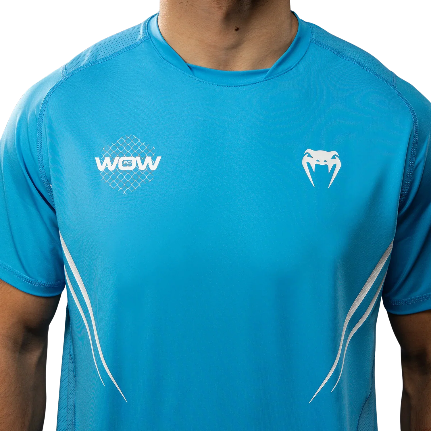 Venum X WOW FC Dry-Tech T-shirt Oceaan Blauw - Image 5
