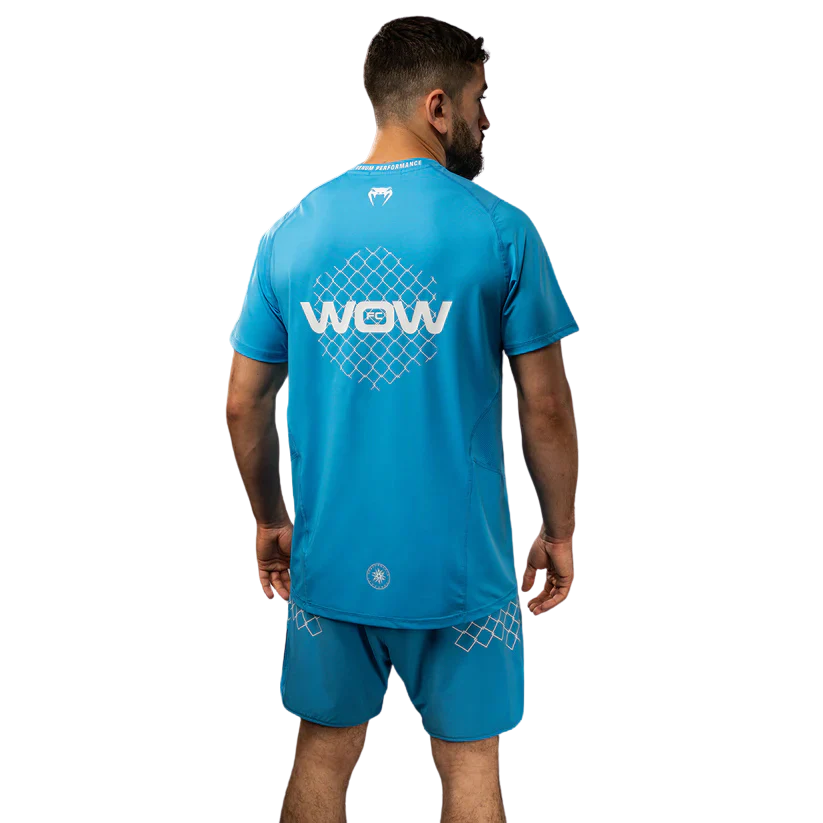 Venum X WOW FC Dry-Tech T-shirt Oceaan Blauw - Image 7
