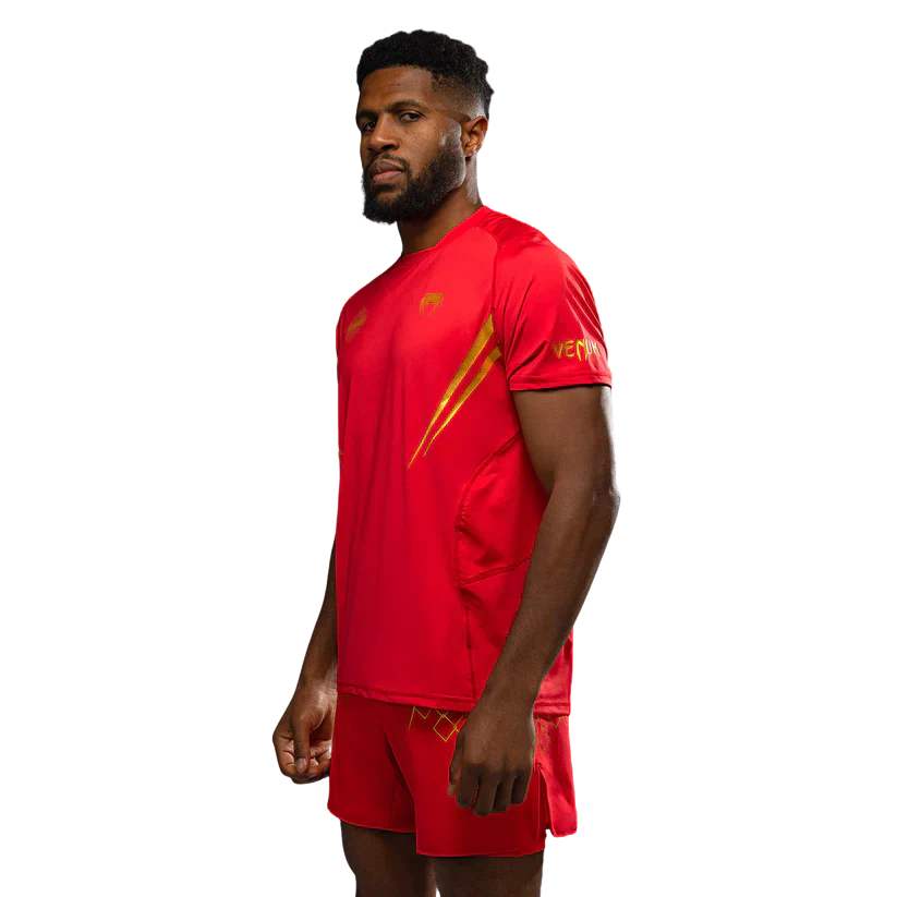 Venum X WOW FC Dry-Tech T-shirt Vurend Rood - Image 5