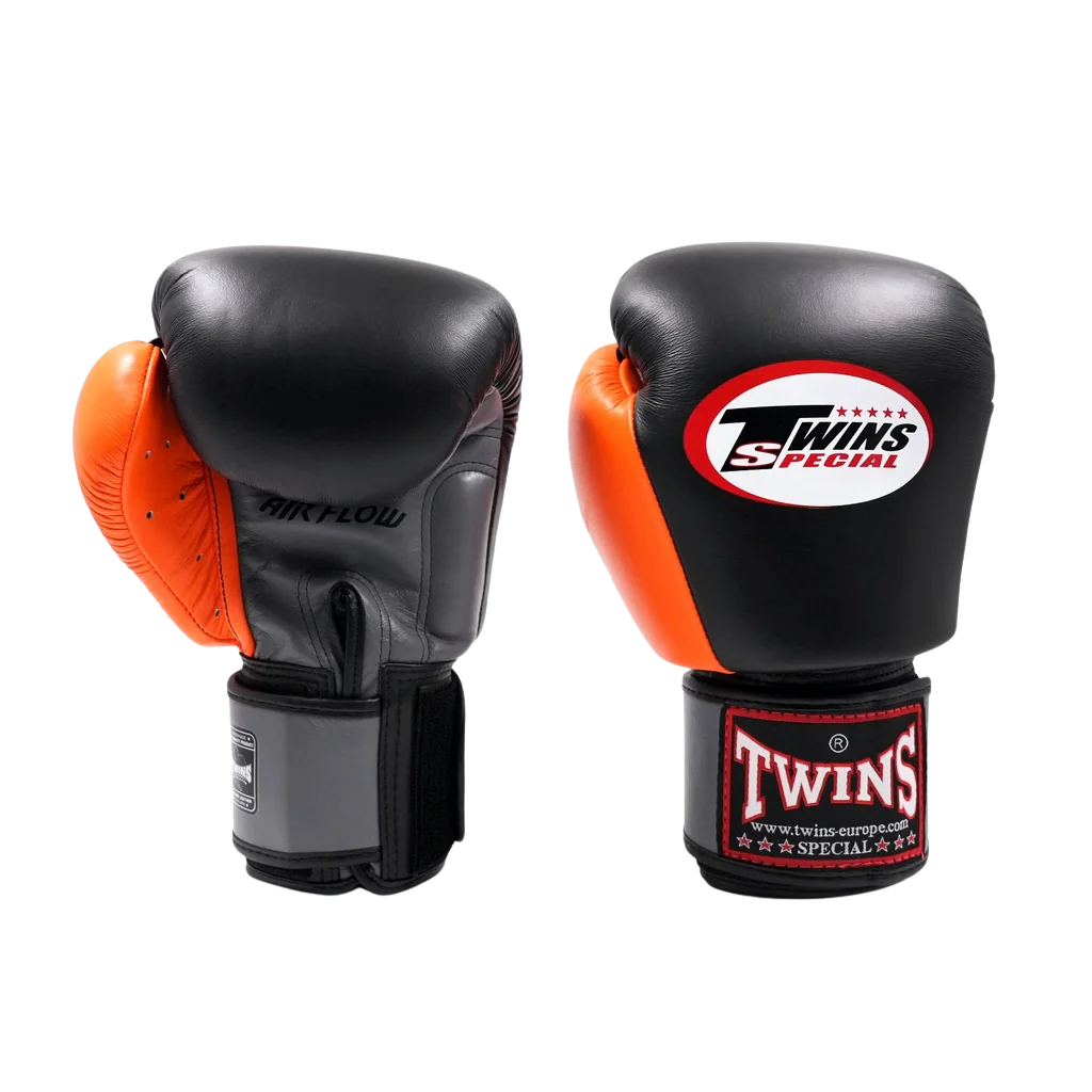 Twins Bokshandschoenen BGVL 3 AIR Zwart/Oranje/Grijs
