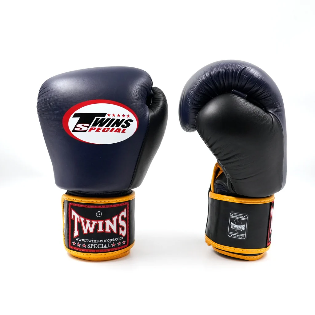 Twins Bokshandschoenen BGVL 3 Zwart/Navy/Geel - Image 2