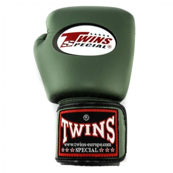 Twins Kickboks Set Bokshandschoen BGVL-3 Militairy & Scheenbeschermer SGL-7 Militairy - Image 5