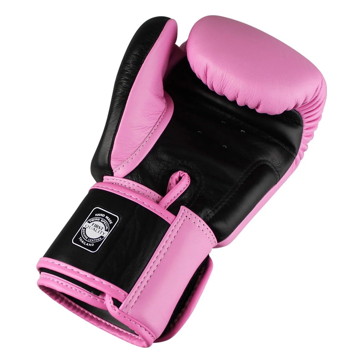 Twins Kickboks Set Bokshandschoen BGVL-3 Roze/Zwart & Scheenbeschermer SGL-7 Zwart - Image 3