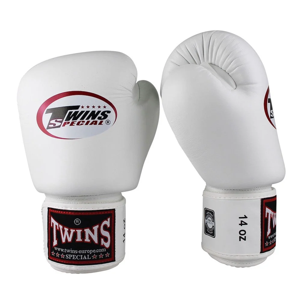Twins Kickboks Set Bokshandschoen BGVL-3 Wit & Scheenbeschermer SGL-7 Wit - Image 2