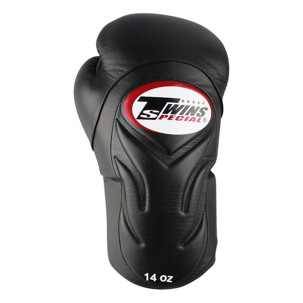 Twins Kickboks Set Bokshandschoen BGVL-6 Zwart & Scheenbeschermer SGL-7 Zwart - Image 3