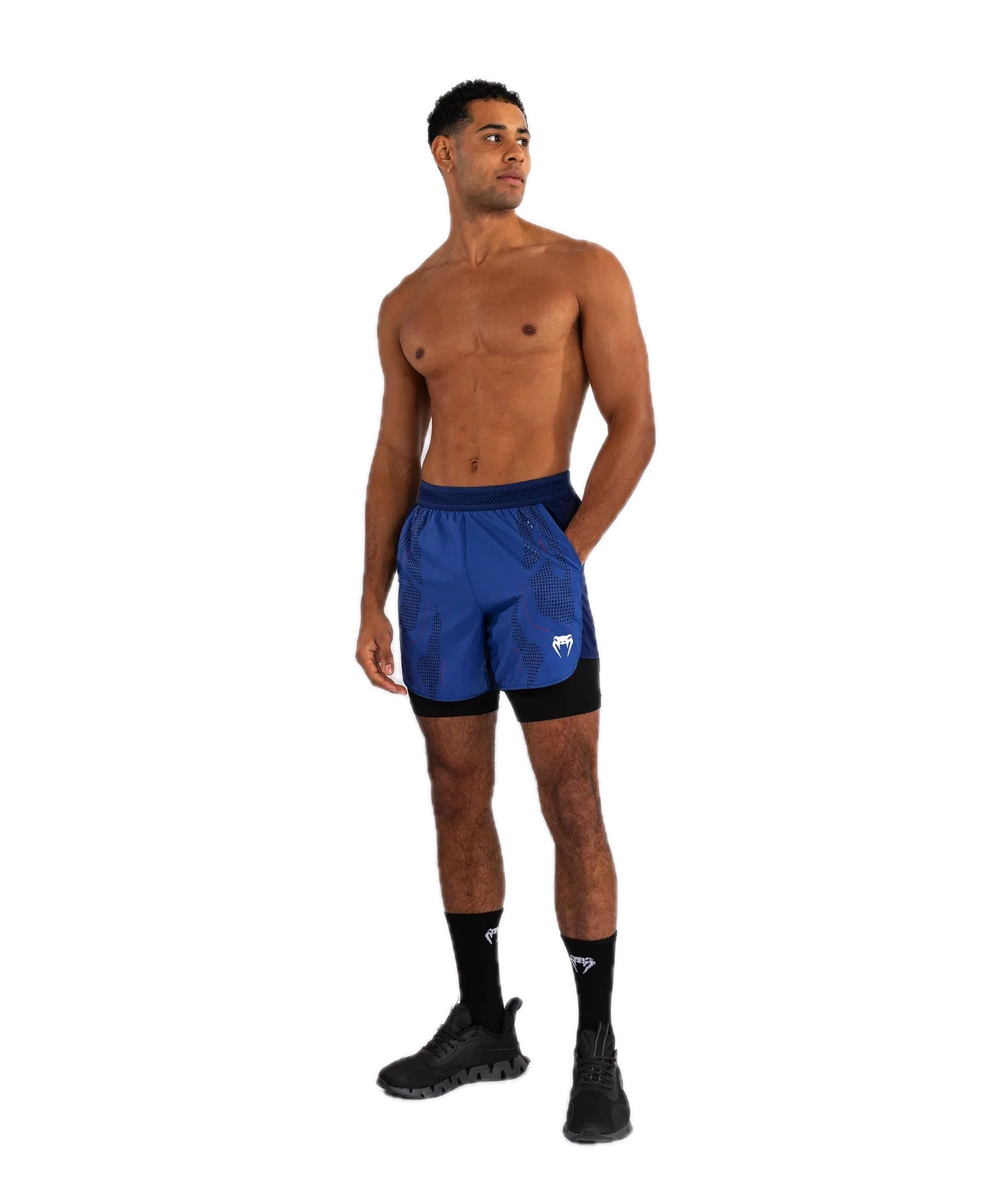 Venum Fightshort 2-1 Technical 3.0 Blauw - Image 3
