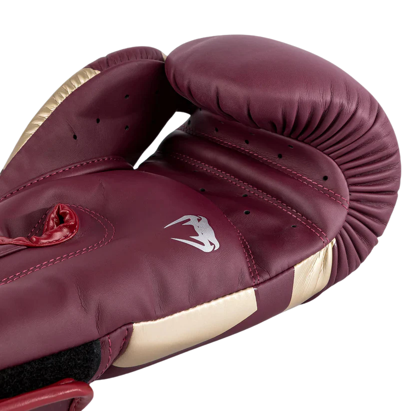 Venum Bokshandschoenen Elite Burgundy/Gold - Image 4
