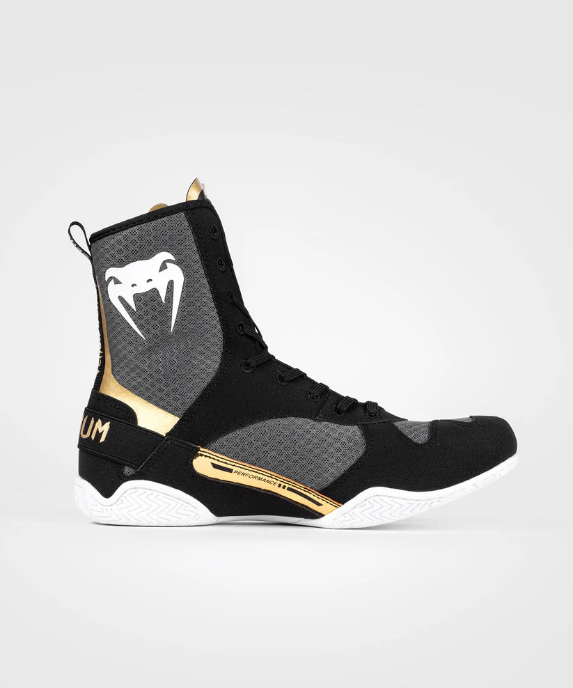 Venum Boksschoenen Elite Zwart/Wit/Goud - Image 3