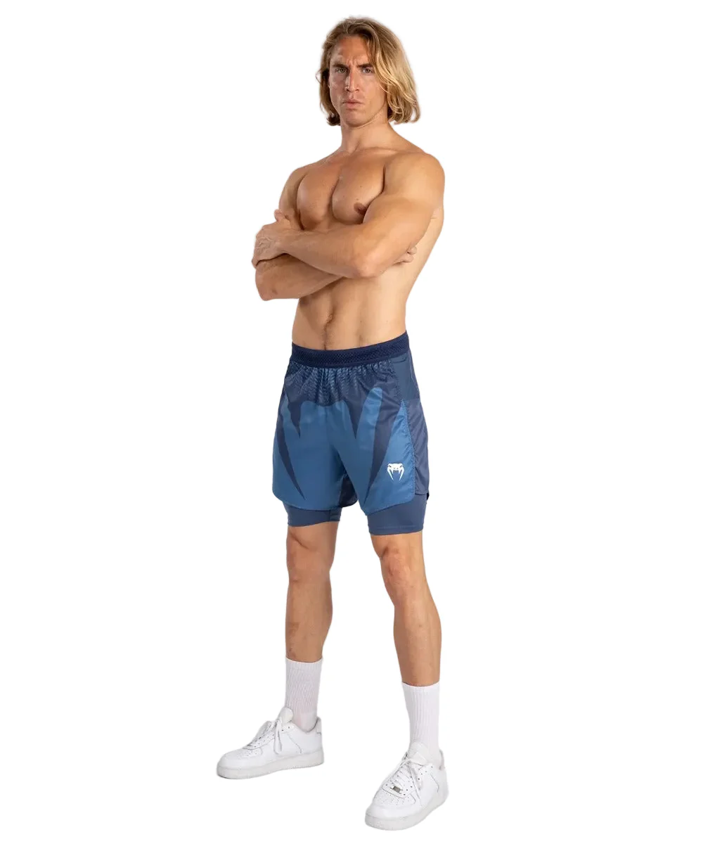 Venum Fightshort Attack Navy Blue - Image 7
