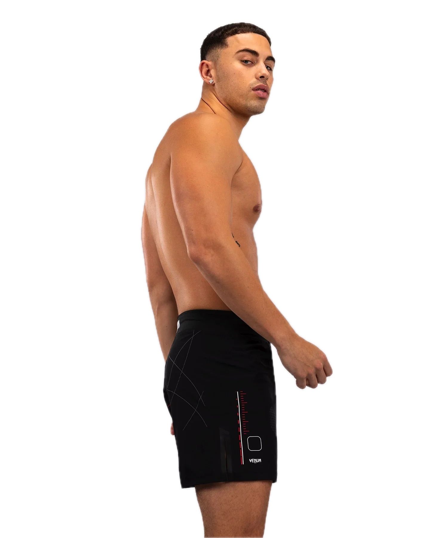 Venum Fightshort Tactical XT Zwart/Rood - Image 3