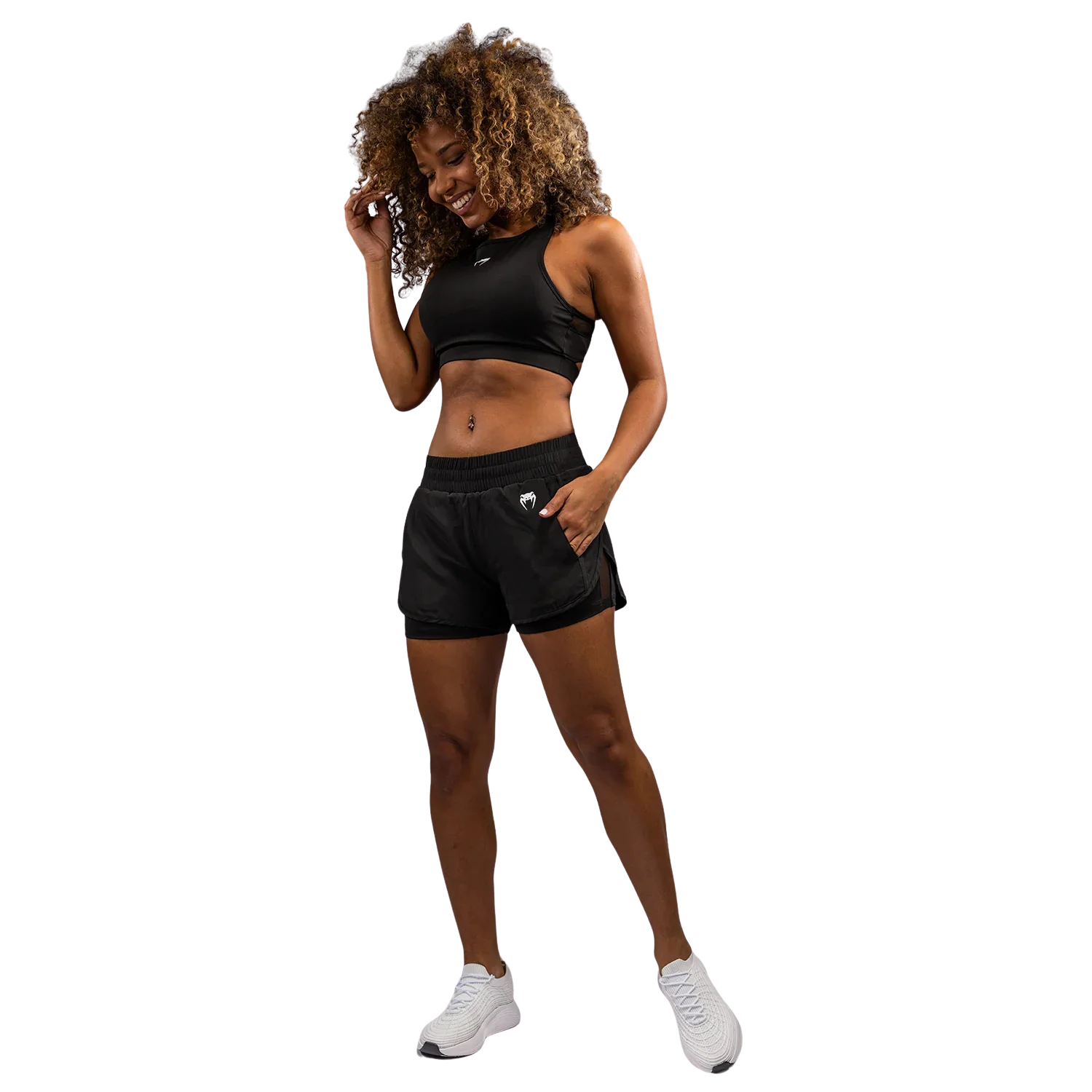 Venum Training Shorts Halo Women Zwart - Image 2