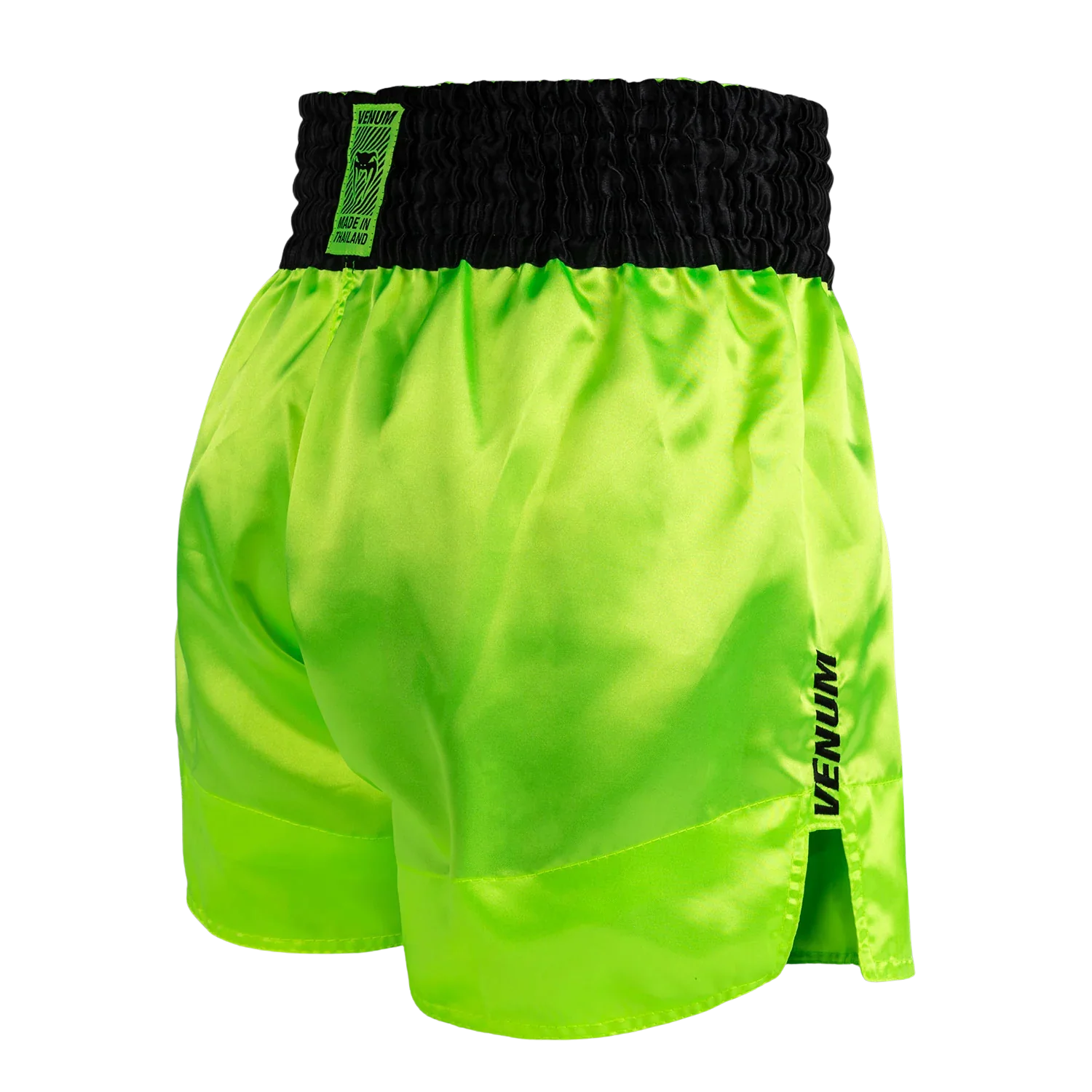 Venum Kickboksshort Classic Evo Muay Thai Neon Geel/Zwart - Image 4