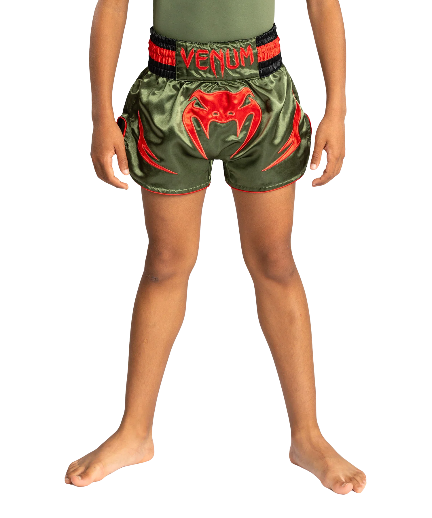 Venum Kickboksshort Inferno Army Groen/Oranje