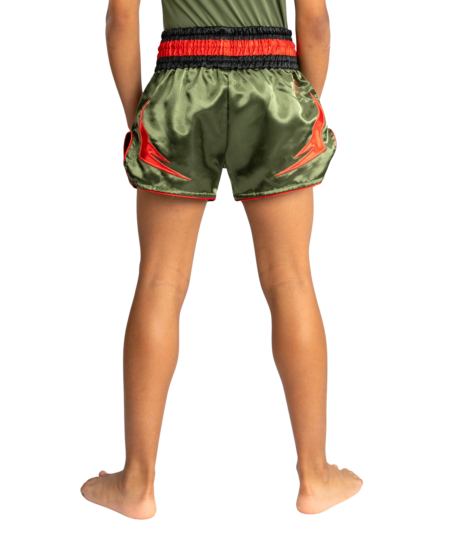 Venum Kickboksshort Inferno Army Groen/Oranje - Image 3