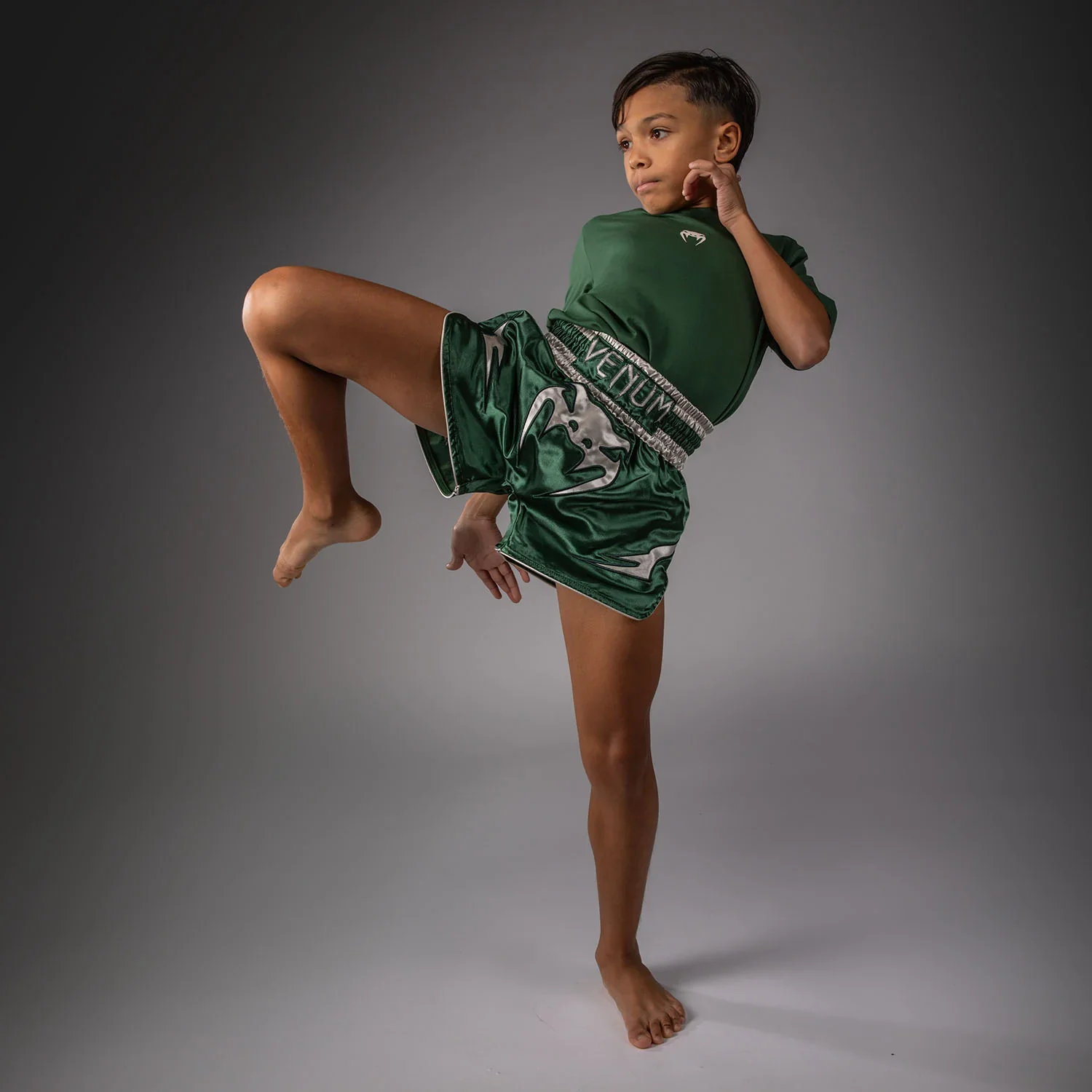 Venum Kickboksshort Inferno Groen/Wit - Image 6