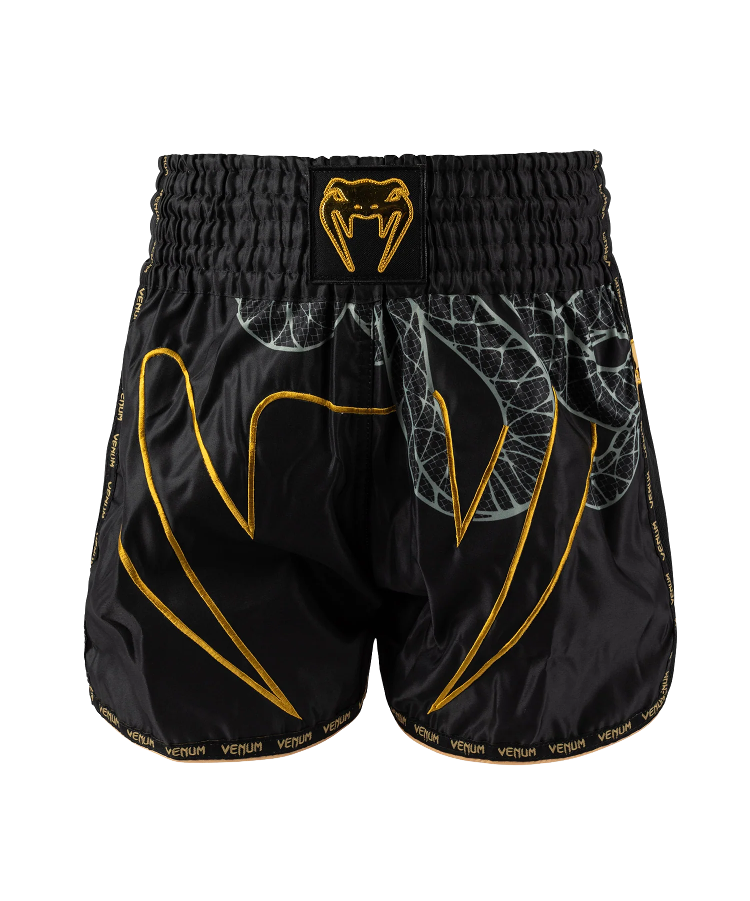 Venum Kickboksshort Serpenti Zwart/Zilver/Goud