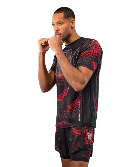 Venum Matupa Dry Tech T-Shirt Zwart/Rood - Image 2
