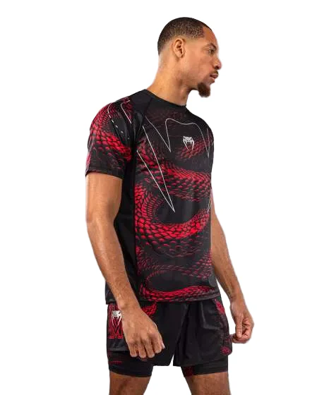 Venum Matupa Dry Tech T-Shirt Zwart/Rood - Image 3