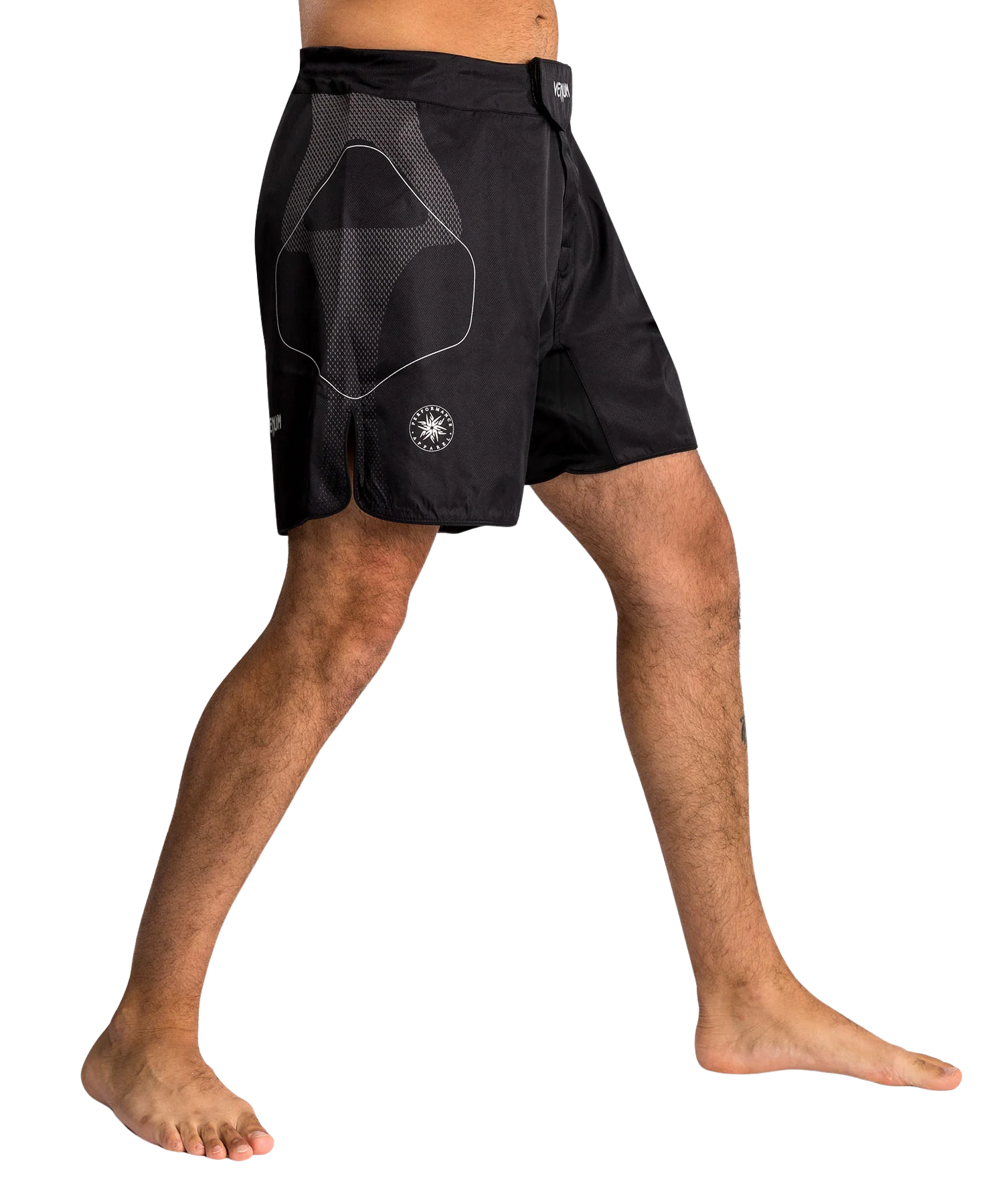 Venum Fightshort Nexus Zwart/Zilver - Image 4