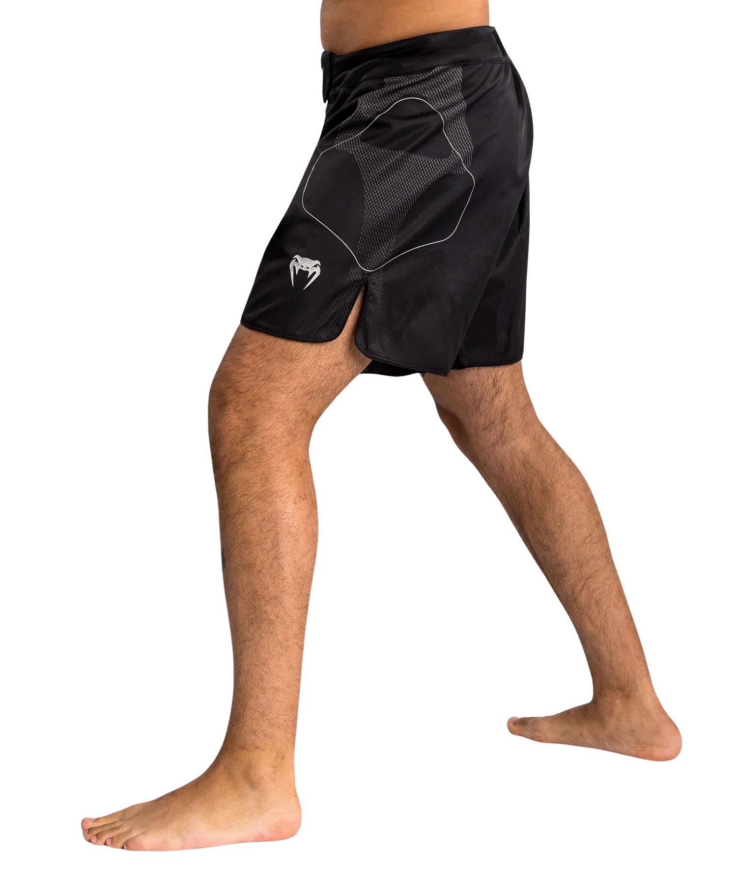 Venum Fightshort Nexus Zwart/Zilver - Image 5