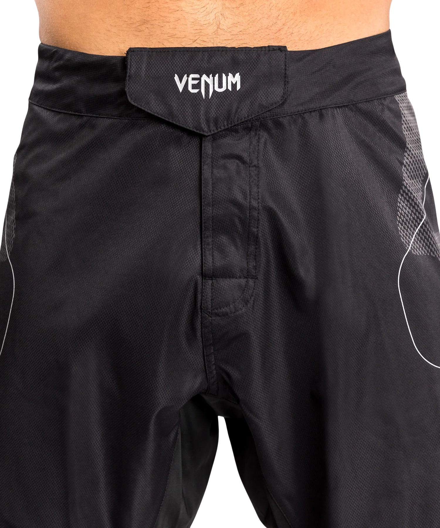 Venum Fightshort Nexus Zwart/Zilver - Image 6