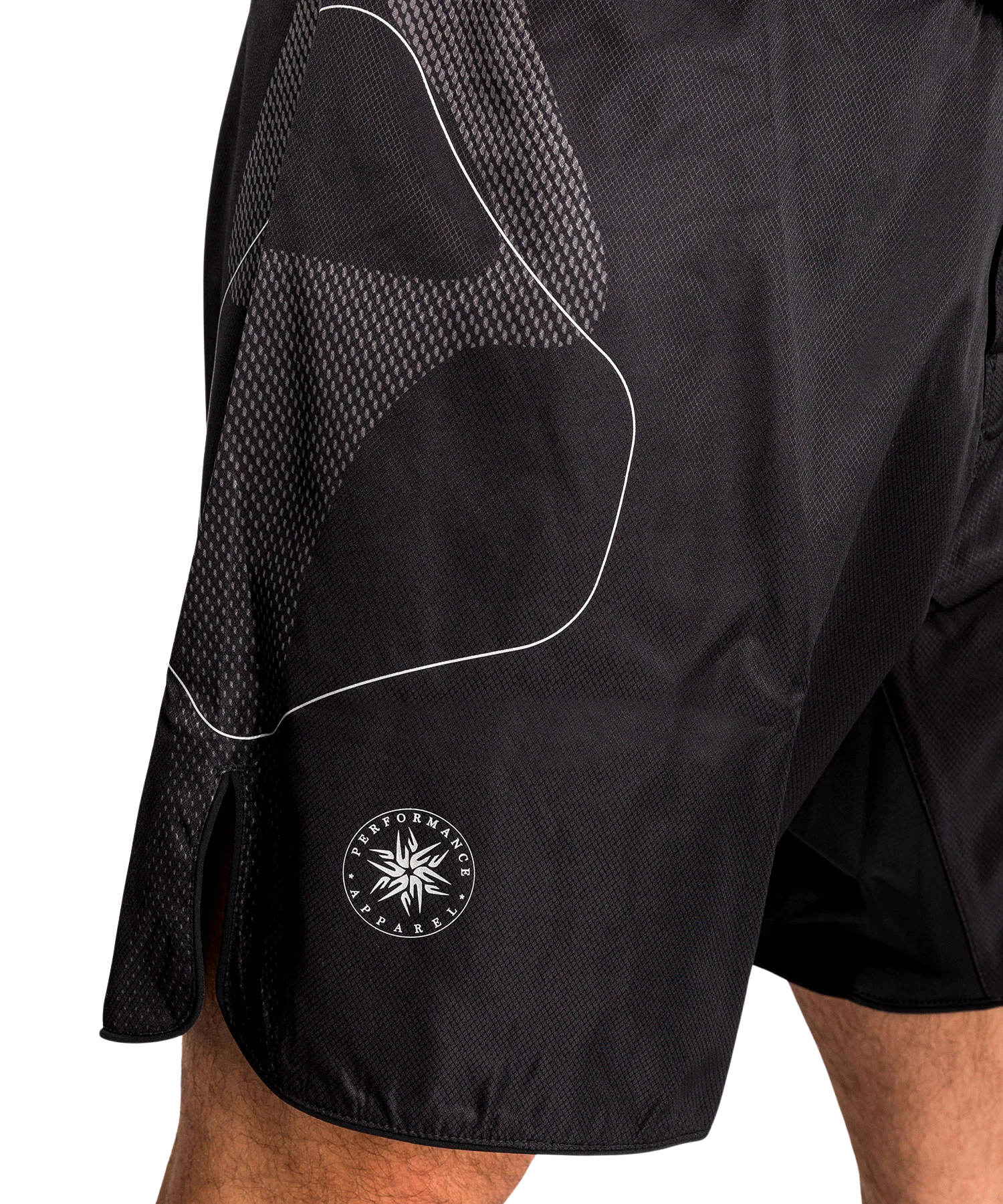 Venum Fightshort Nexus Zwart/Zilver - Image 8