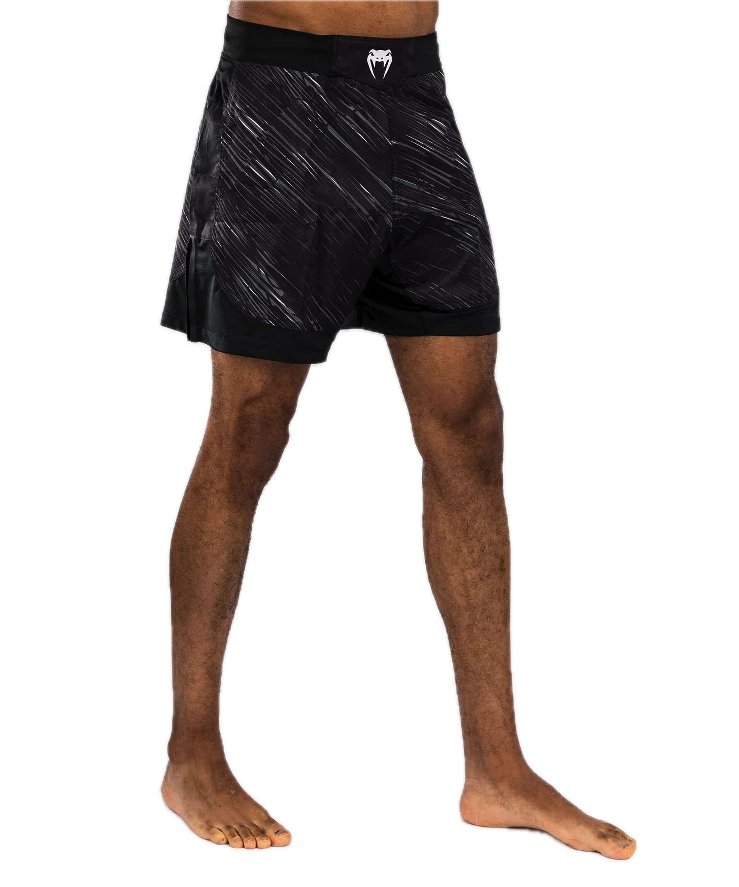 Venum Fight Shorts Rapid Zwart/Storm Grijs - Image 2