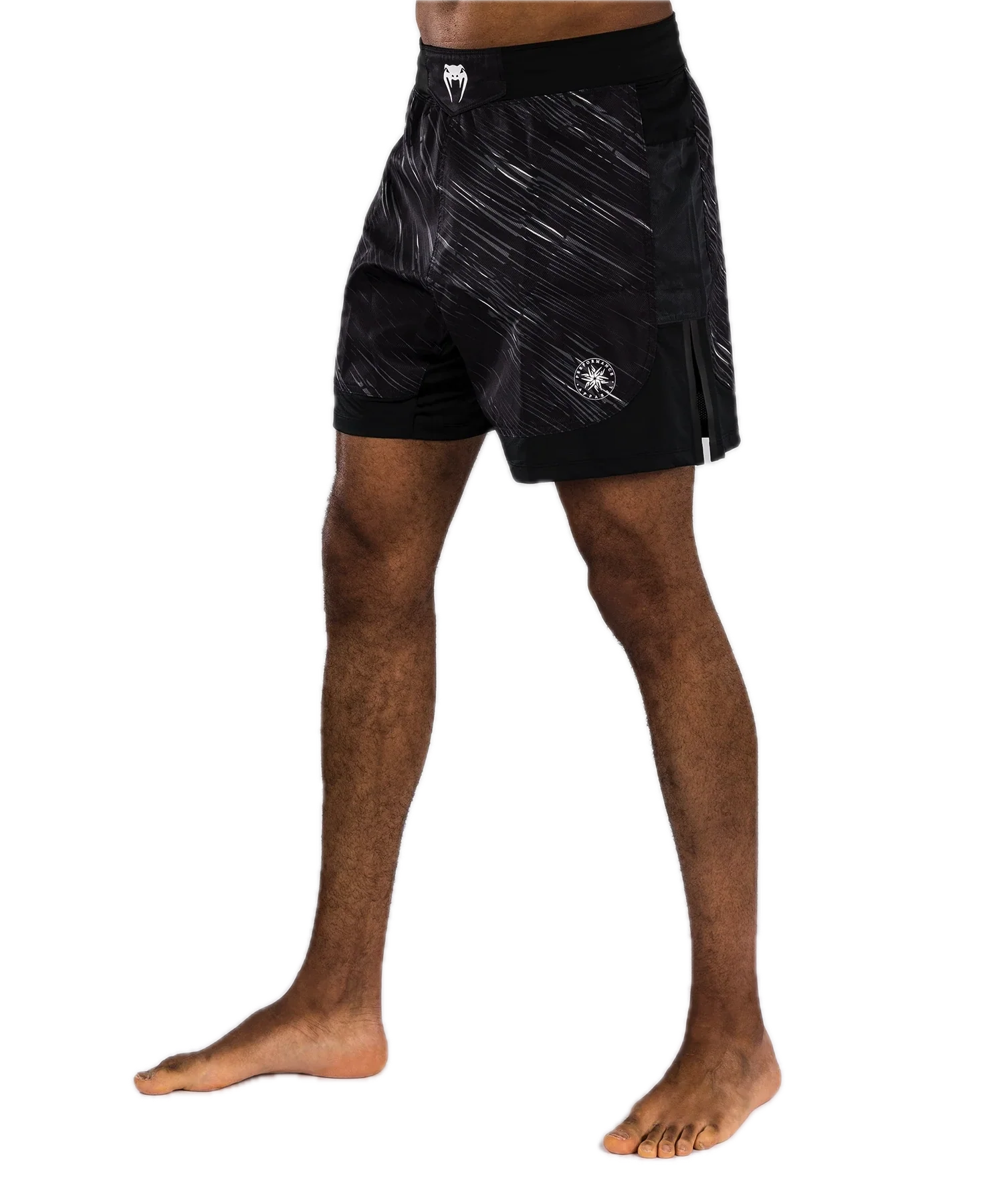 Venum Fight Shorts Rapid Zwart/Storm Grijs - Image 4