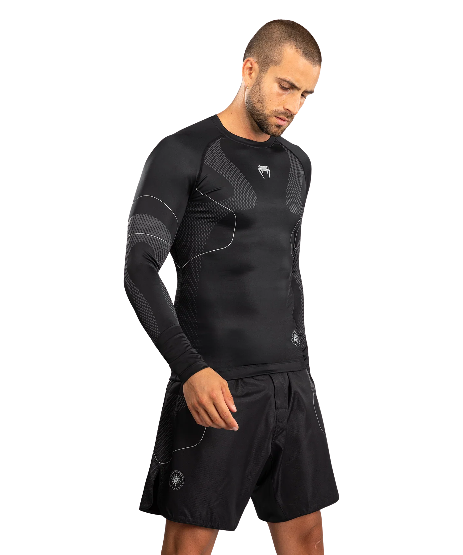 Venum Rashguard Nexus Lange Mouw Zwart/Zilver - Image 2