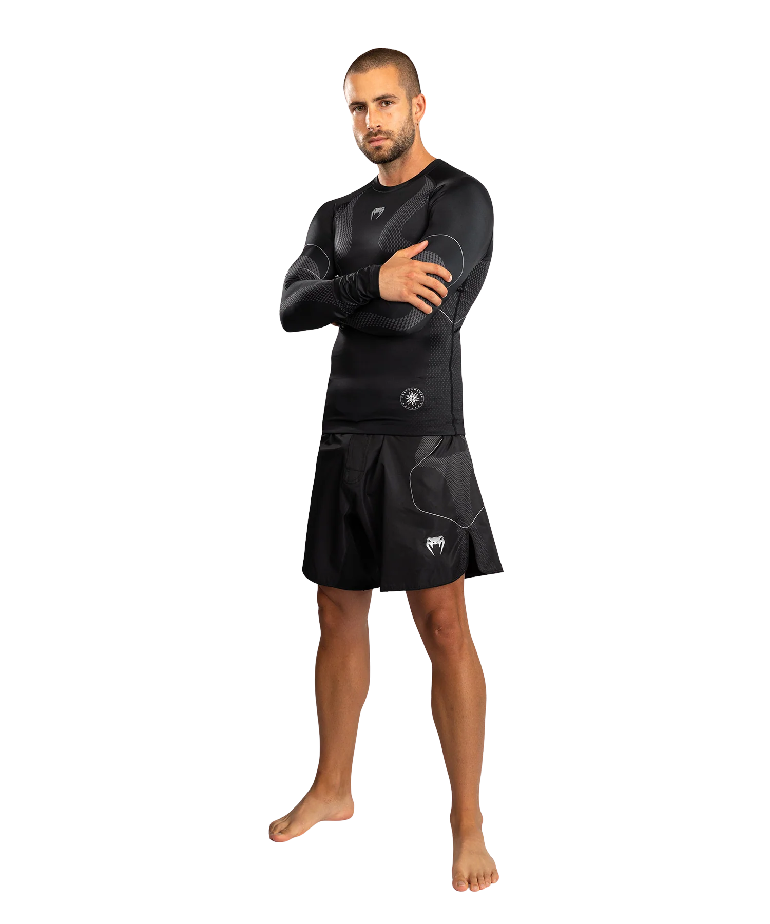 Venum Rashguard Nexus Lange Mouw Zwart/Zilver - Image 3