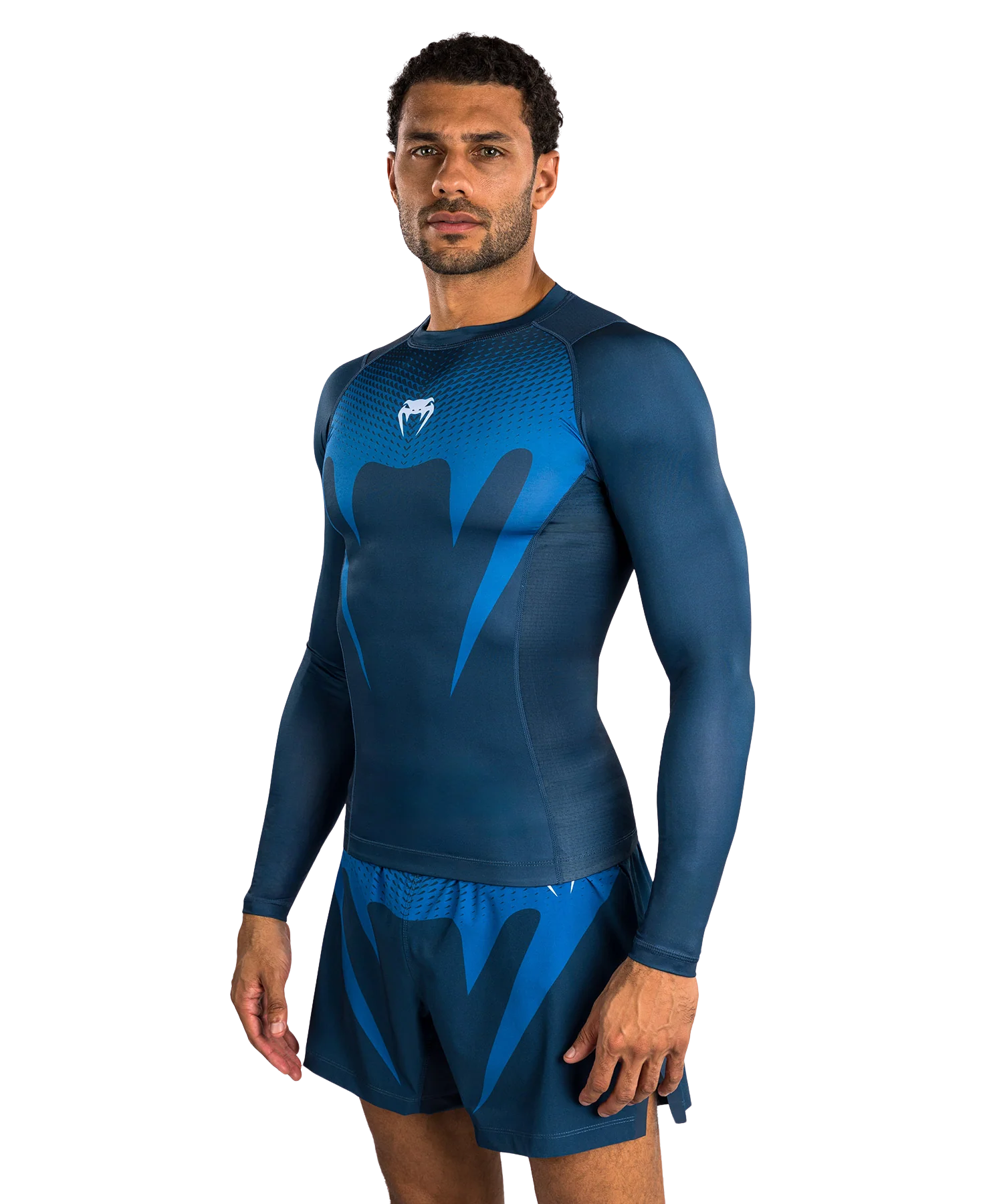 Venum Rashguard No Gi Long Sleeve Indigo - Image 4