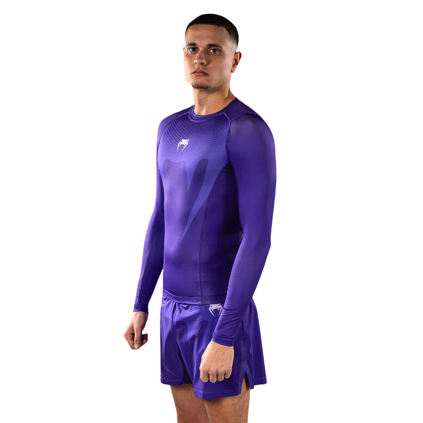 Venum Rashguard No Gi Long Sleeve Paars - Image 4