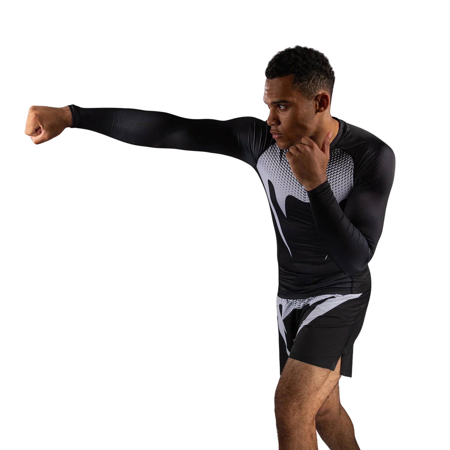 Venum Rashguard No Gi Long Sleeve Zwart/Wit - Image 2