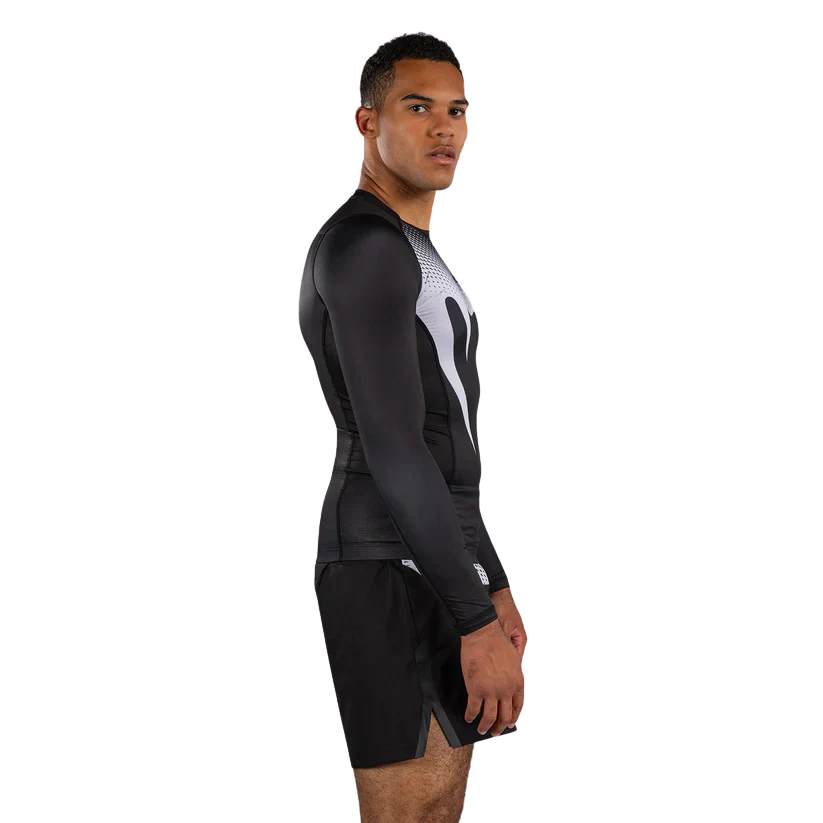 Venum Rashguard No Gi Long Sleeve Zwart/Wit - Image 3